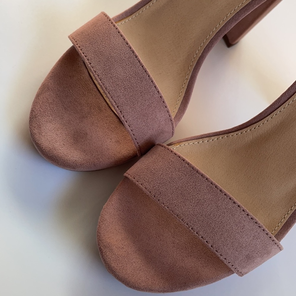 Mauve Color Block Strappy Heels! - image 4